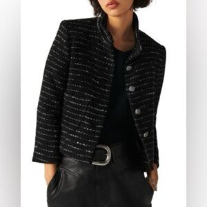 BA&SH LAGO TWEED BLAZER